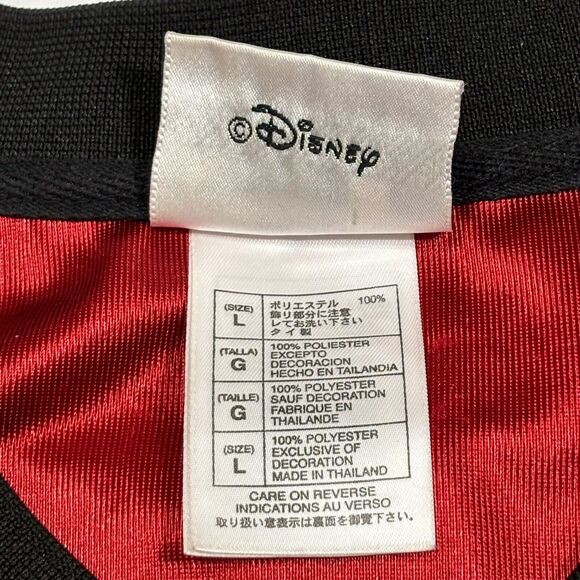 Disney World Jersey Mens Large Red Grumpy #7 In The Game Embroidered Football - Picture 13 of 15